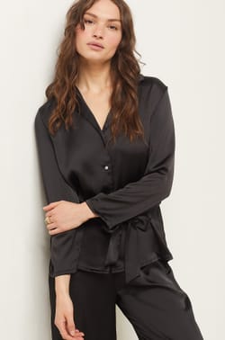 Chemise de pyjama &agrave; nouer;${refinementColor}
