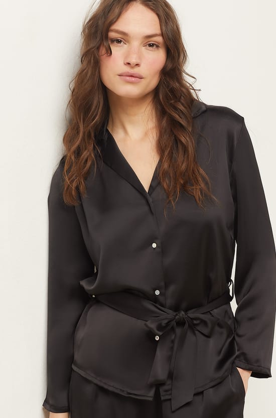 Chemise de pyjama &agrave; nouer;${refinementColor}