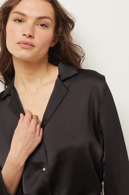 Chemise de pyjama &agrave; nouer;${refinementColor}