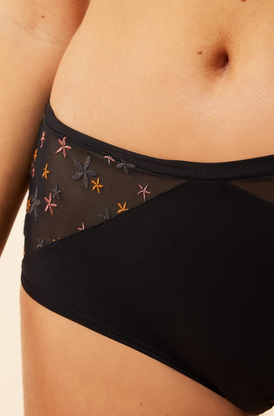 Shorty en tulle brod&eacute;;${refinementColor}