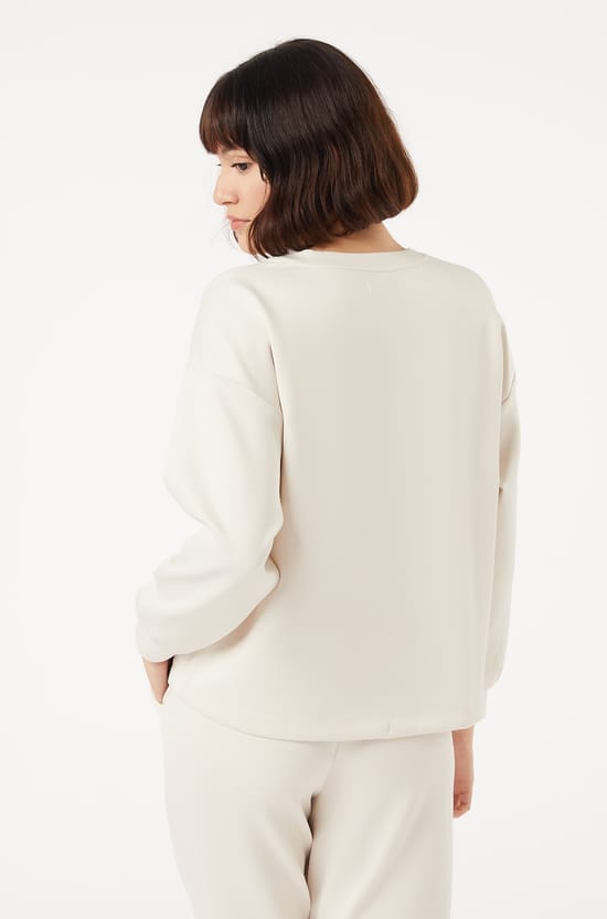 Top manches longues resserr&eacute; &agrave; la taille;${refinementColor}