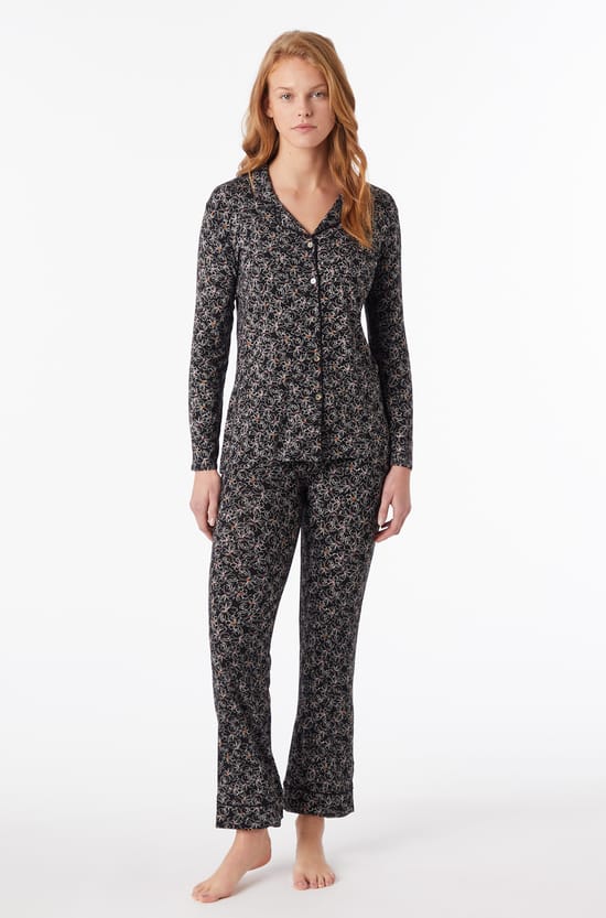 Chemise de pyjama imprim&eacute;e;${refinementColor}