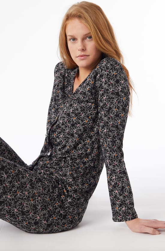 Chemise de pyjama imprim&eacute;e;${refinementColor}