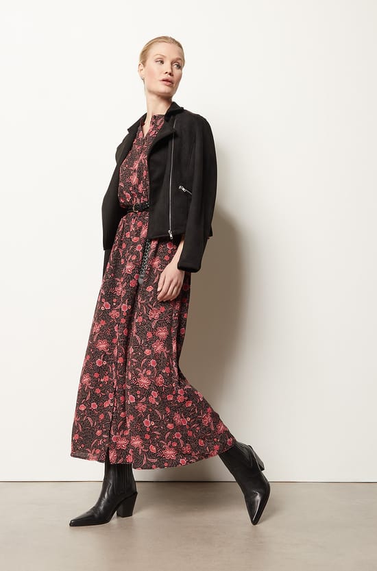 Robe longue imprim&eacute;e;${refinementColor}