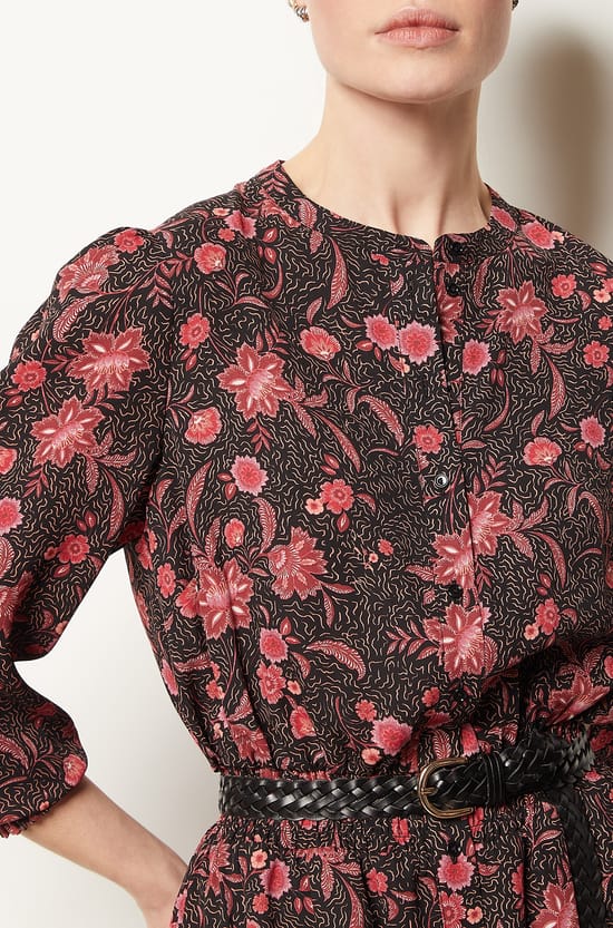 Robe longue imprim&eacute;e;${refinementColor}