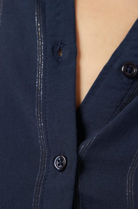 Chemisier d&eacute;tails brillants;${refinementColor}