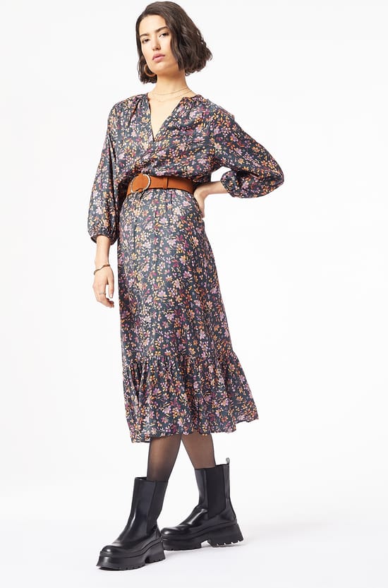 Robe longue imprim&eacute;e;${refinementColor}