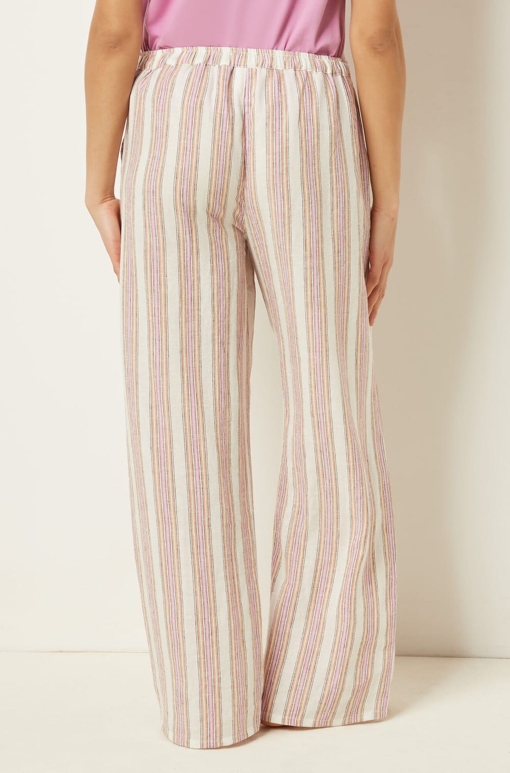 Pantalon De Pyjama Femme Taille Haute à Carreaux - Large, Respirant, Cordon De Serrage
