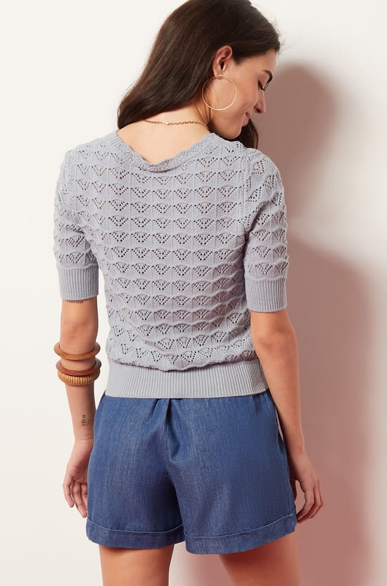 Pull en maille ajour&eacute;e;${refinementColor}