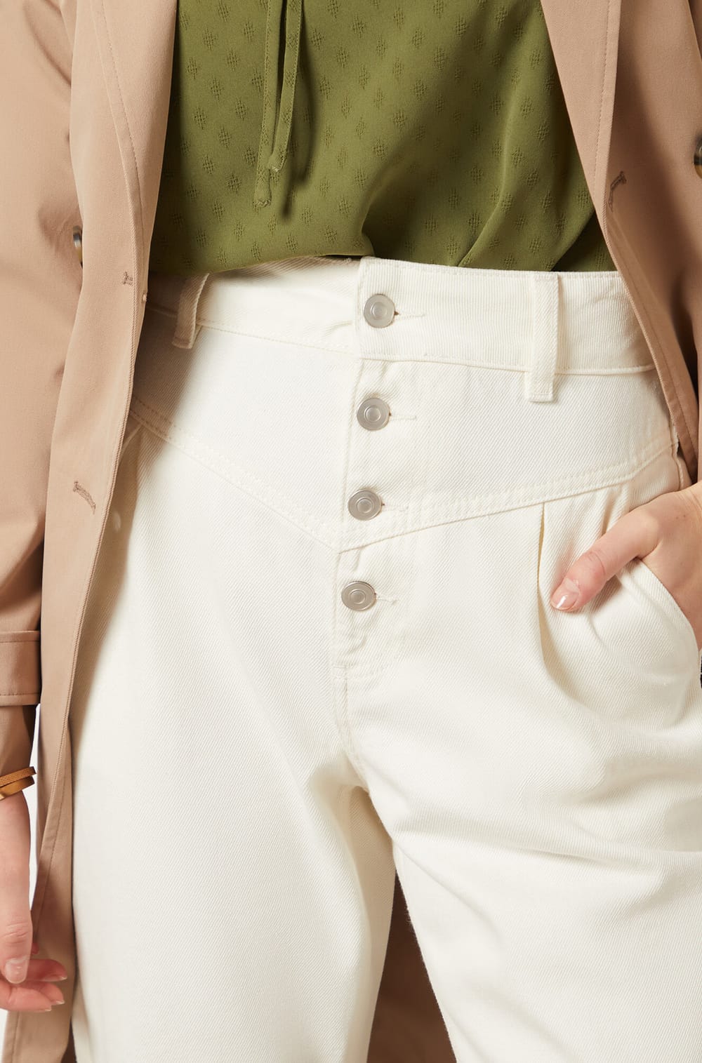 Carrot Cut Jeans DALOON ECRU ETAM