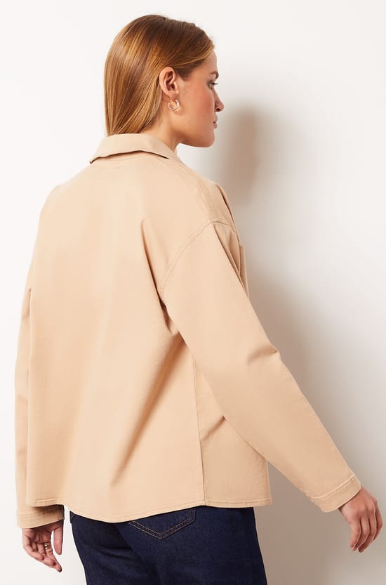 Veste en coton m&eacute;lang&eacute;;${refinementColor}