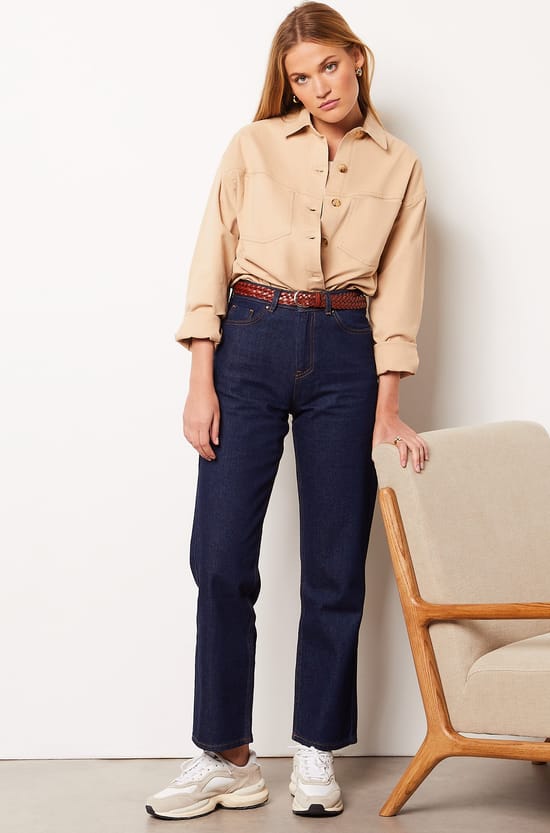 Veste en coton m&eacute;lang&eacute;;${refinementColor}