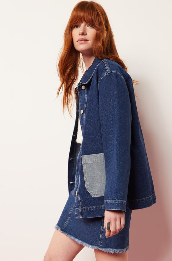 Veste en jean;${refinementColor}