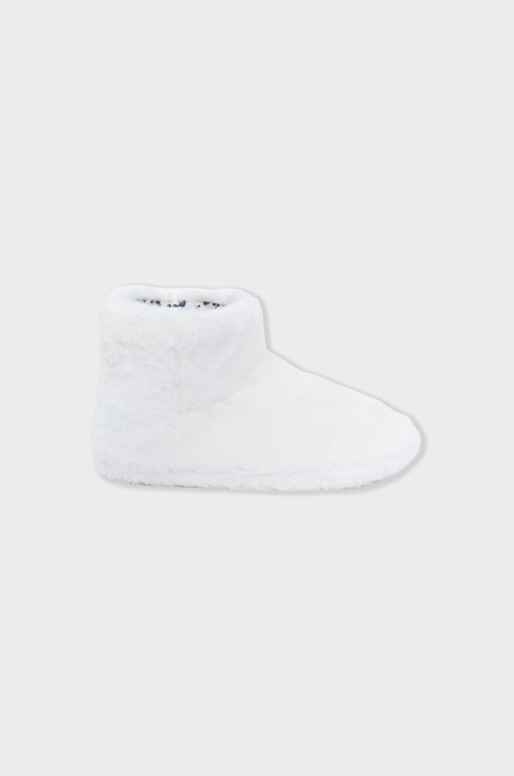 Chaussons bottines en fausse fourrure;${refinementColor}