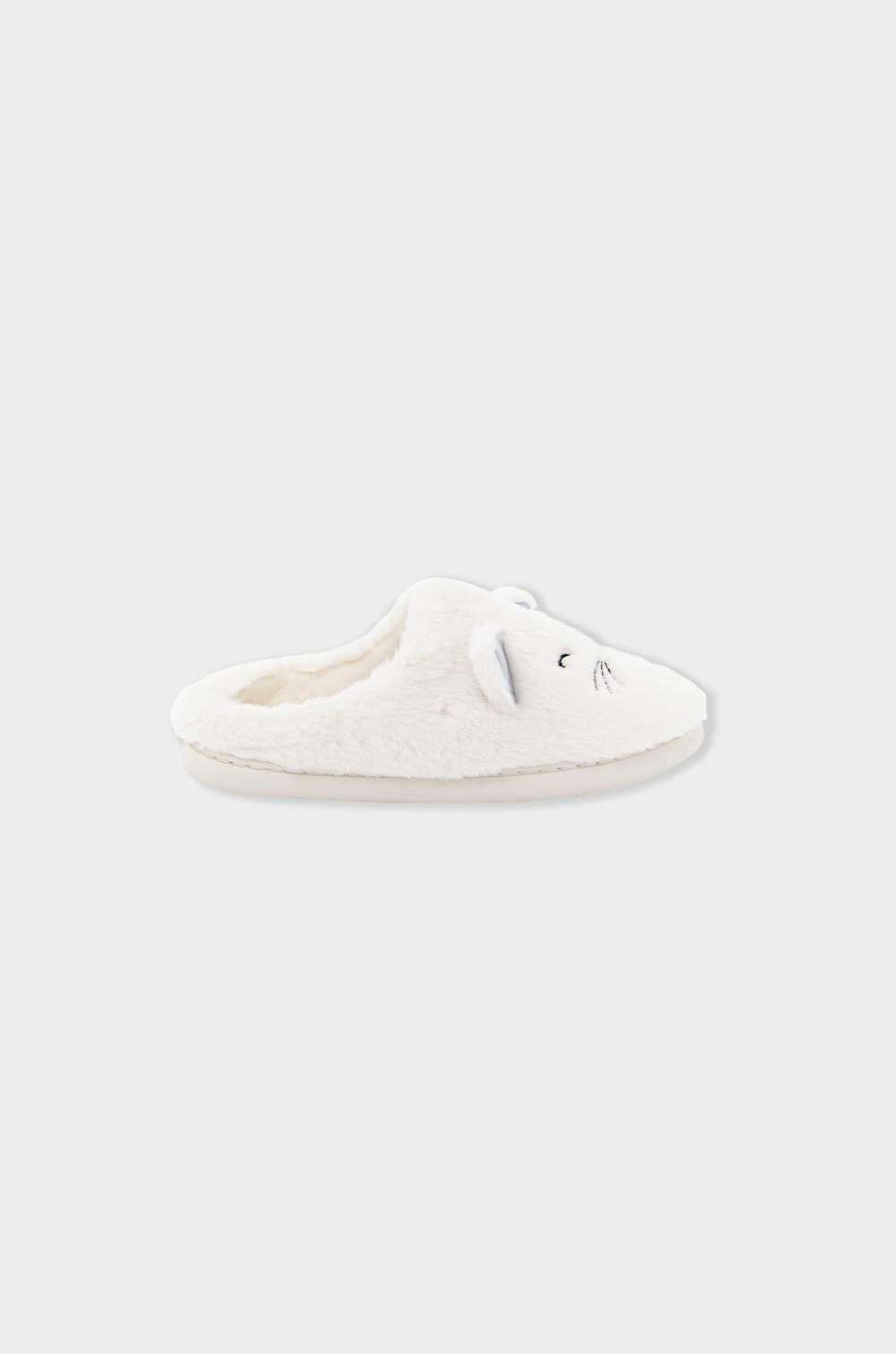 Chaussons mules en fausse fourrure;${refinementColor}