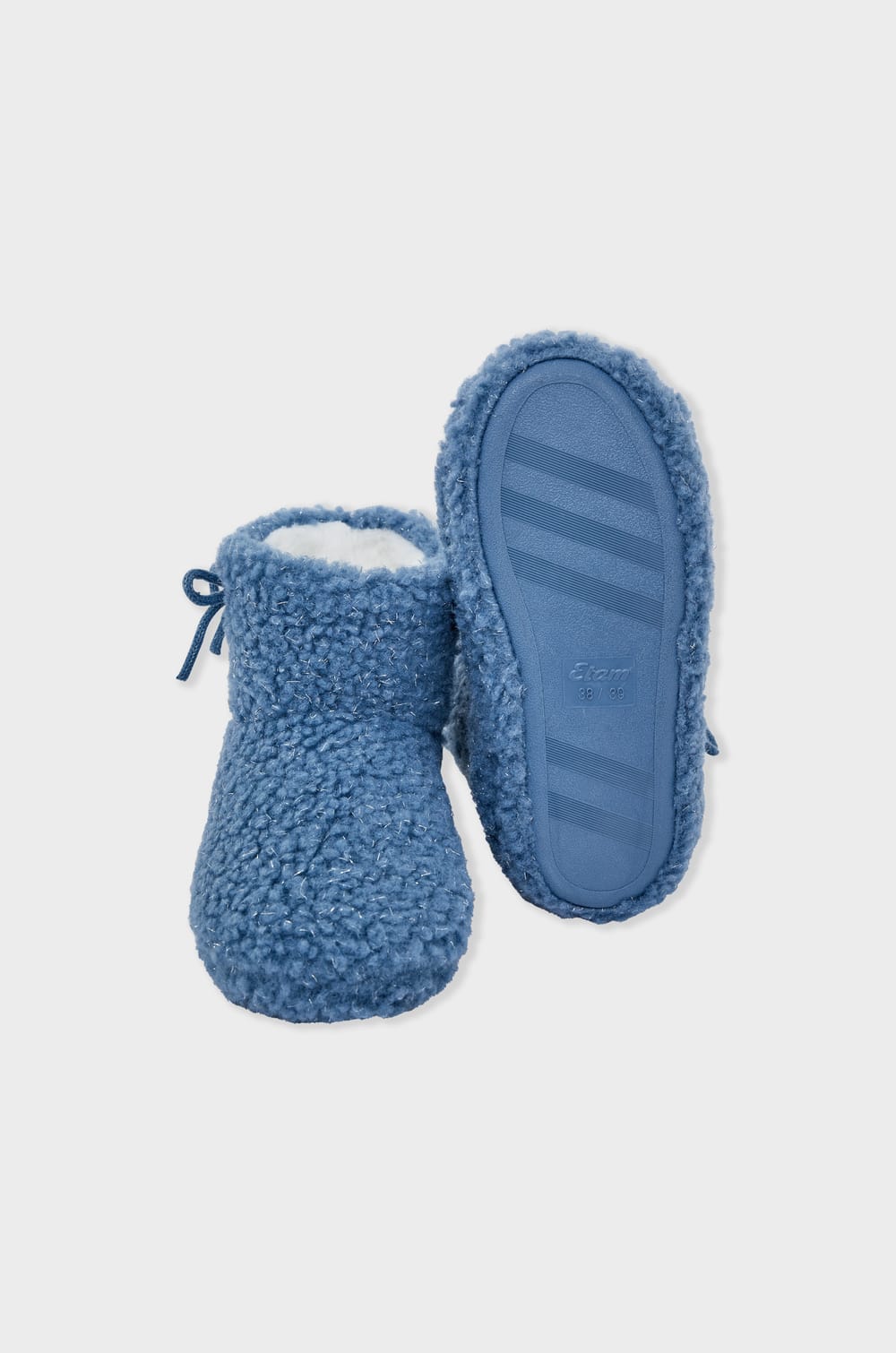 Chaussons bottines en fausse fourrure;${refinementColor}
