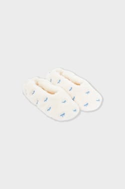 Chaussons à motifs en fausse fourrure;${refinementColor}