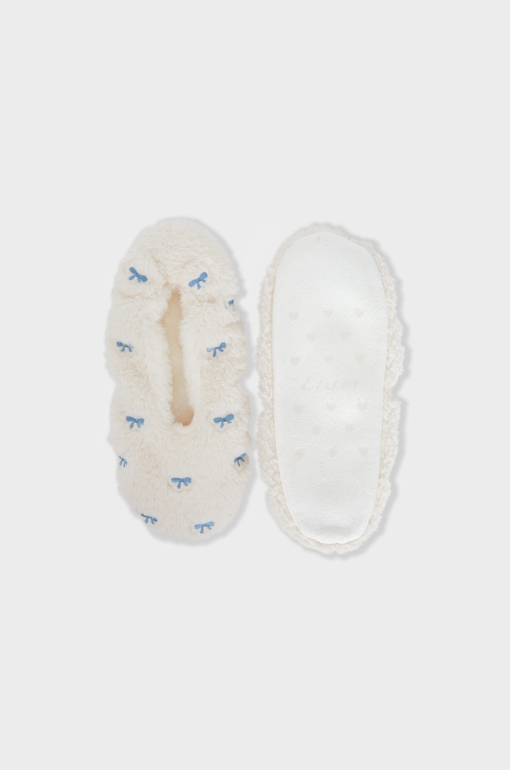 Chaussons à motifs en fausse fourrure;${refinementColor}