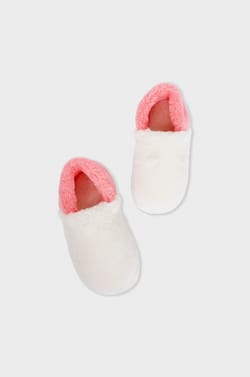Chaussons mules en fausse fourrure;${refinementColor}
