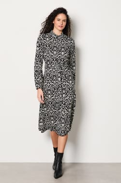 Belted Shirt Dress;${refinementColor}