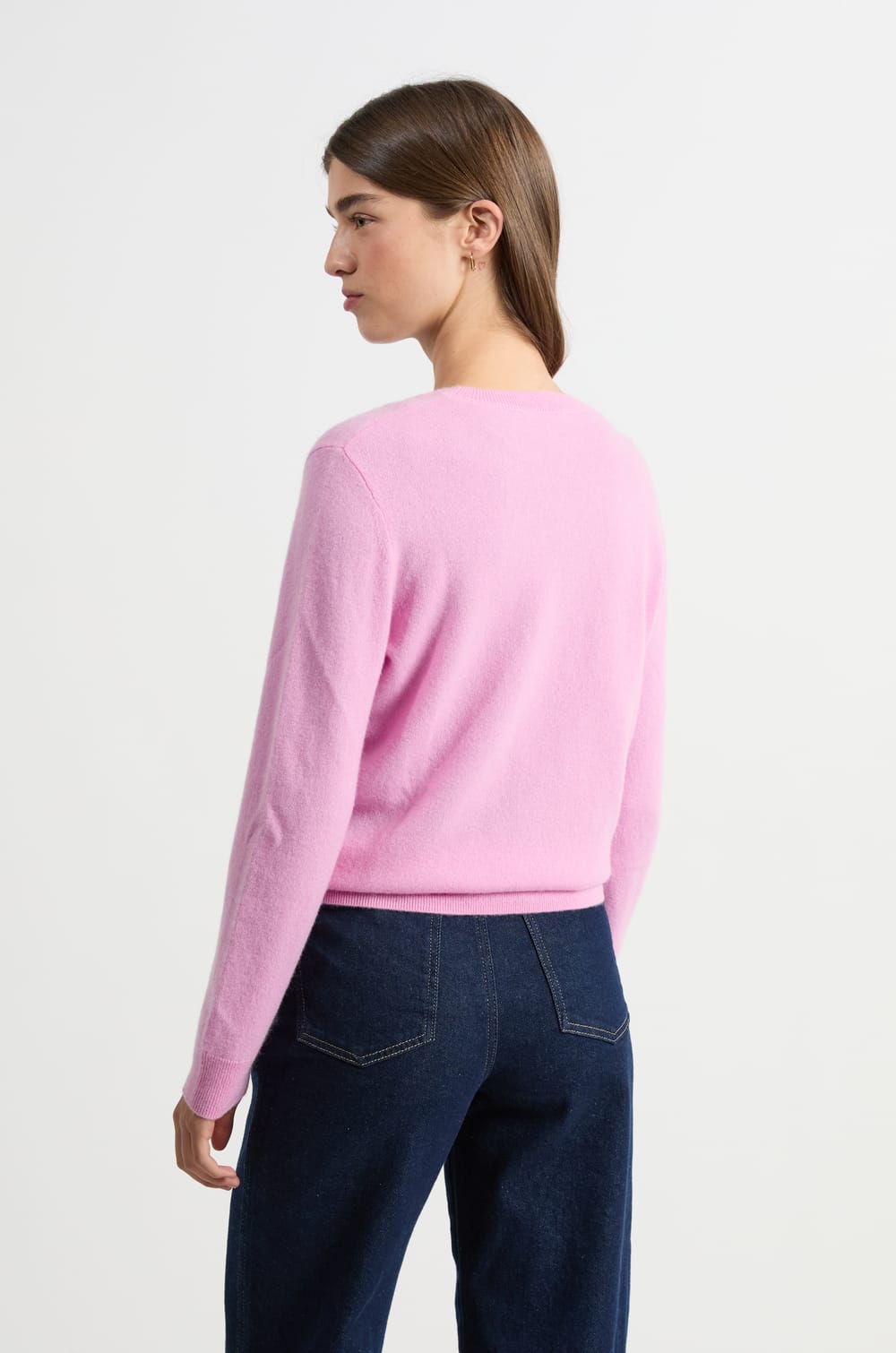 Pull col rond en cachemire;${refinementColor}