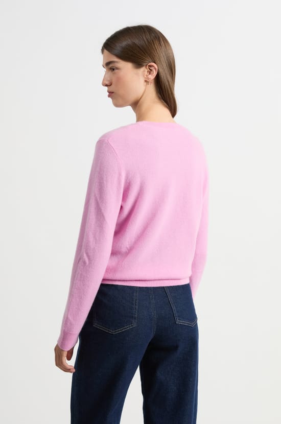 Pull col rond en cachemire;${refinementColor}
