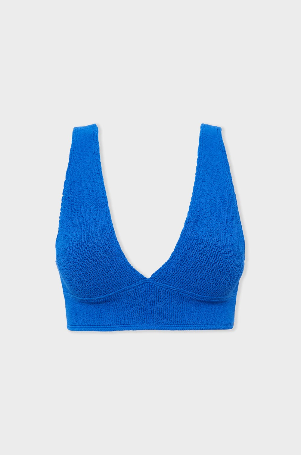 Triangle bikini top in stretch material;${refinementColor}