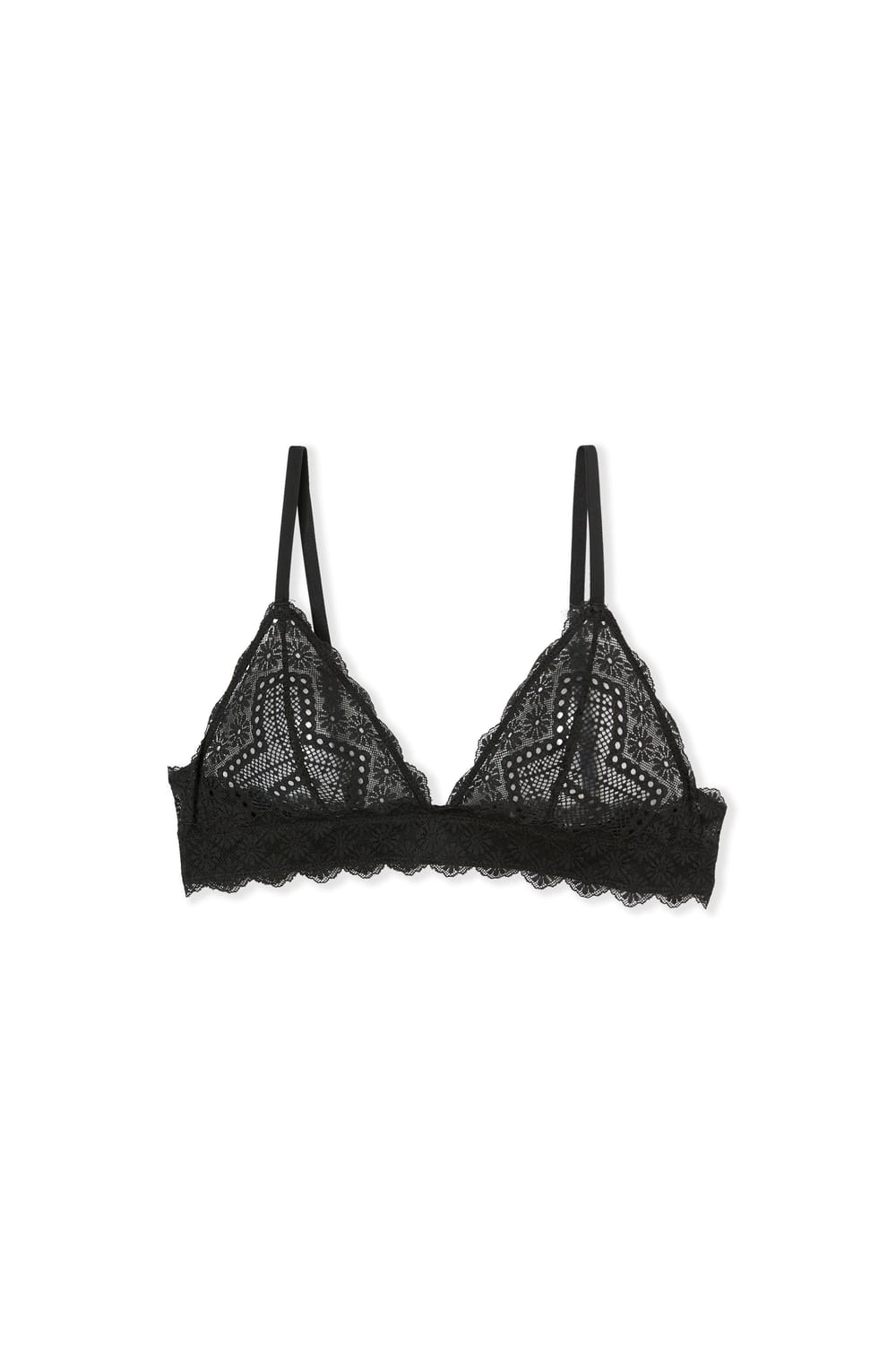 Bra N.8 - The Wireless Triangle in Lace;${refinementColor}
