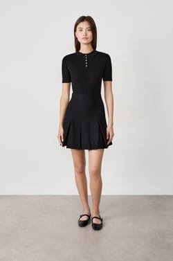 Short Sleeve Ribbed T-Shirt;${refinementColor}