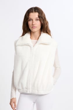 Gilet sans manches effet polaire;${refinementColor}