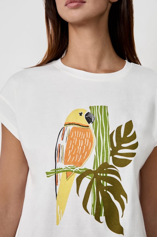 Printed cotton T-shirt;${refinementColor}