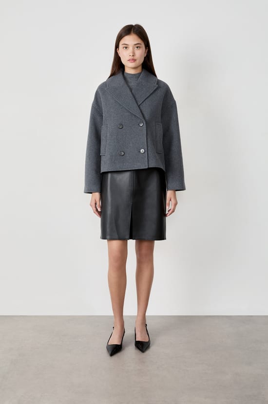 Short Peacoat;${refinementColor}