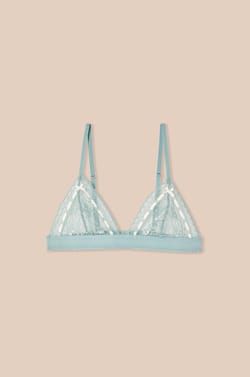 Soutien-gorge triangle en dentelle;${refinementColor}