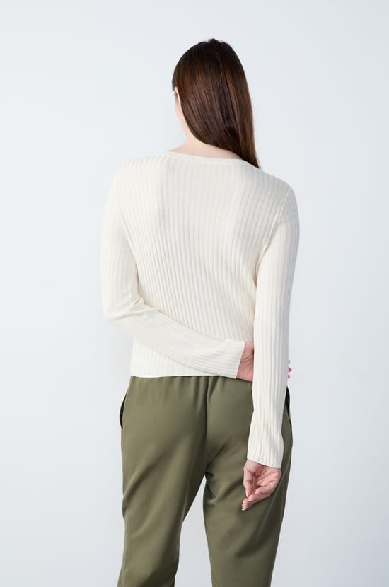 Knitted Button-Up Cardigan;${refinementColor}