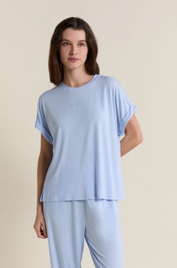 T-shirt de pyjama manches courtes;${refinementColor}