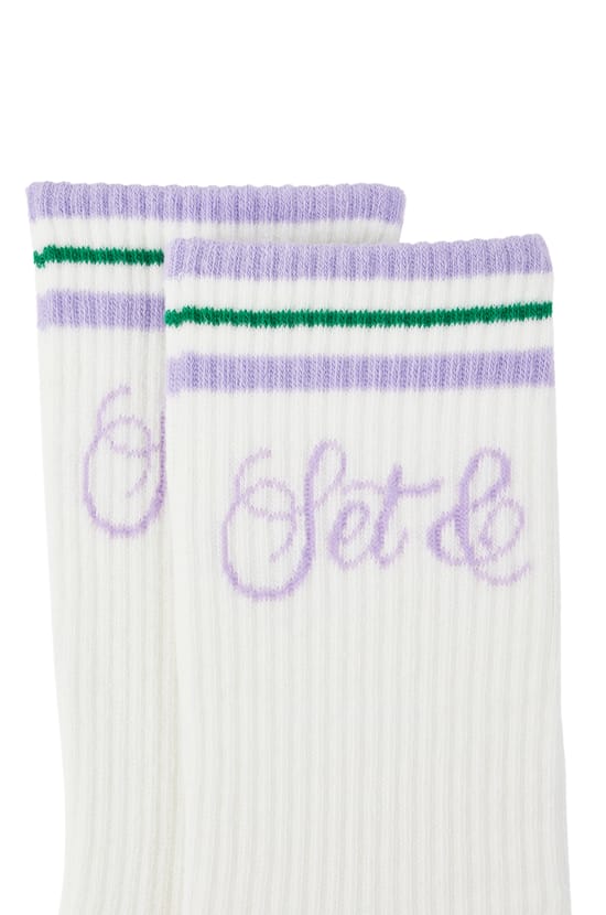 Chaussettes en coton avec &eacute;criture;${refinementColor}