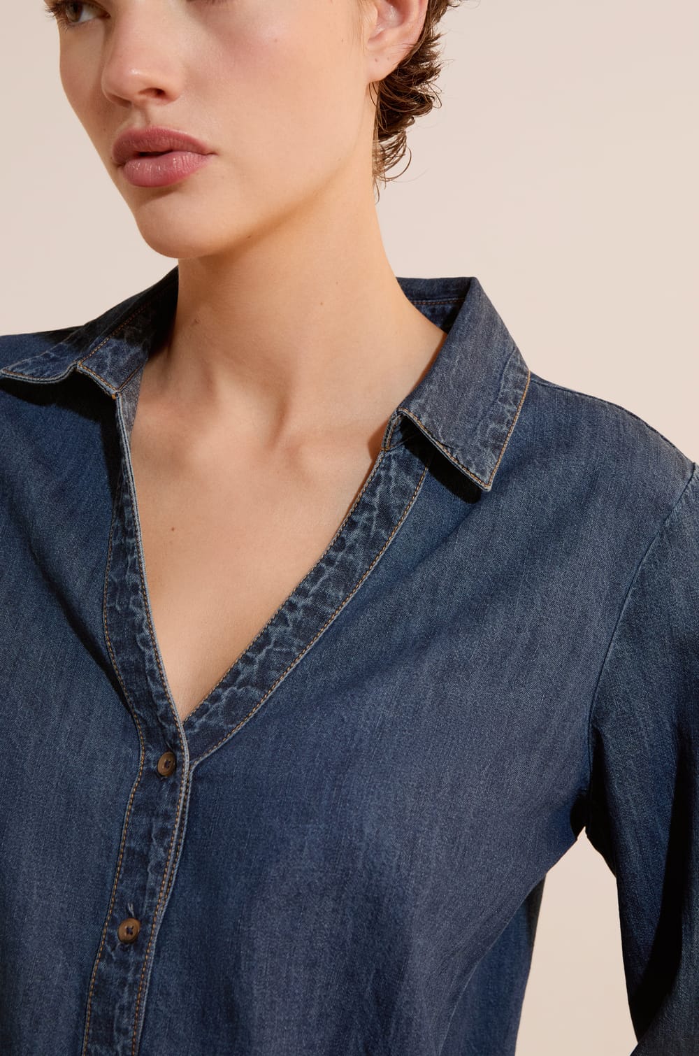 Chemise en jean;${refinementColor}