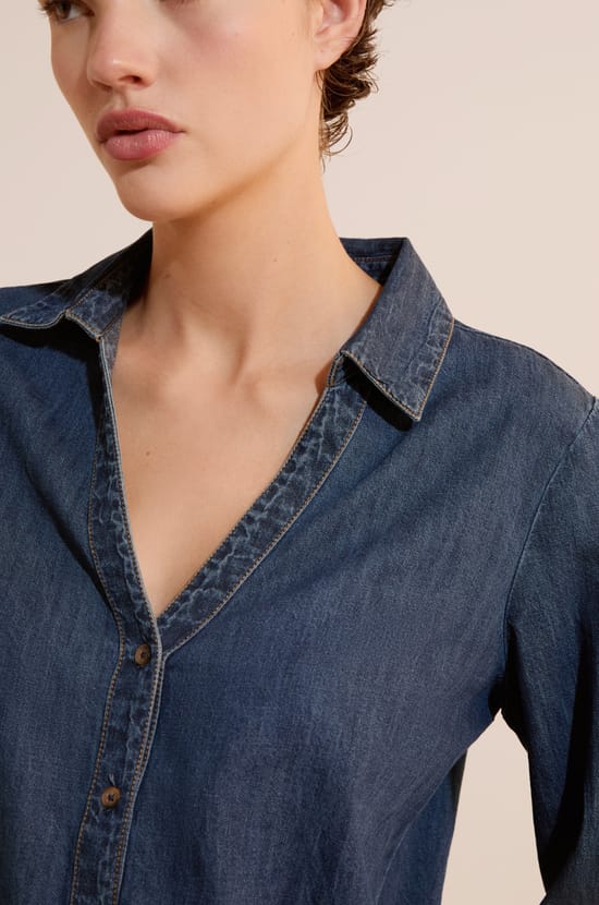 Chemise en jean;${refinementColor}
