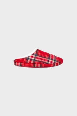 Patterned Mule Slippers;${refinementColor}