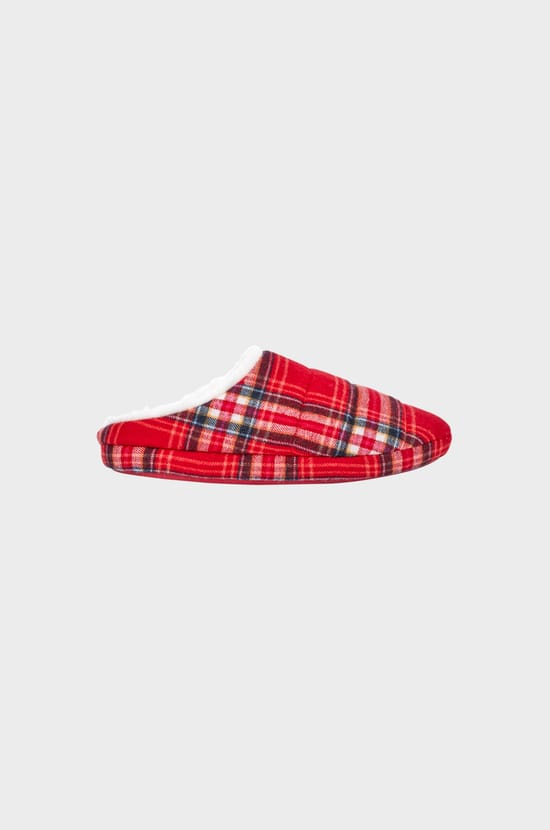 Patterned Mule Slippers;${refinementColor}
