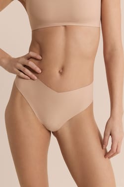 Microfibre Thong;${refinementColor}