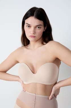 Bandeau coques fines bretelles amovibles, bonnet C-E;${refinementColor}