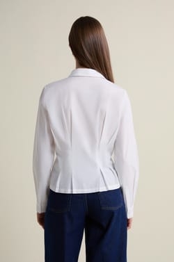 Chemise cintr&eacute;e &agrave; plis plats;${refinementColor}