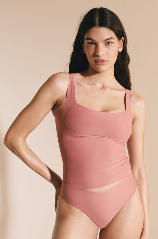 Microfibre Camisole with Removable Pads;${refinementColor}