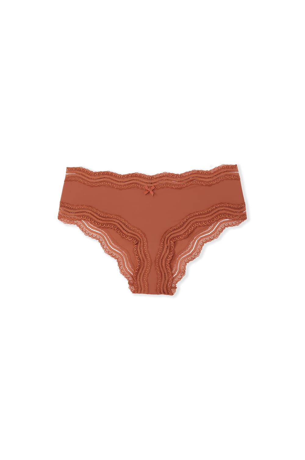 Boyshort with Lace Trim in Microfiber;${refinementColor}