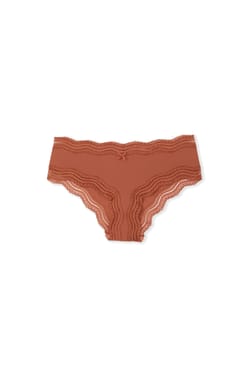 Boyshort with Lace Trim in Microfiber;${refinementColor}