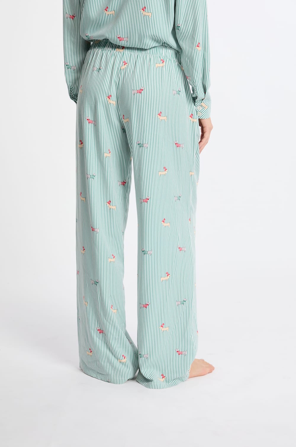 Pantalon de pyjama à motifs;${refinementColor}