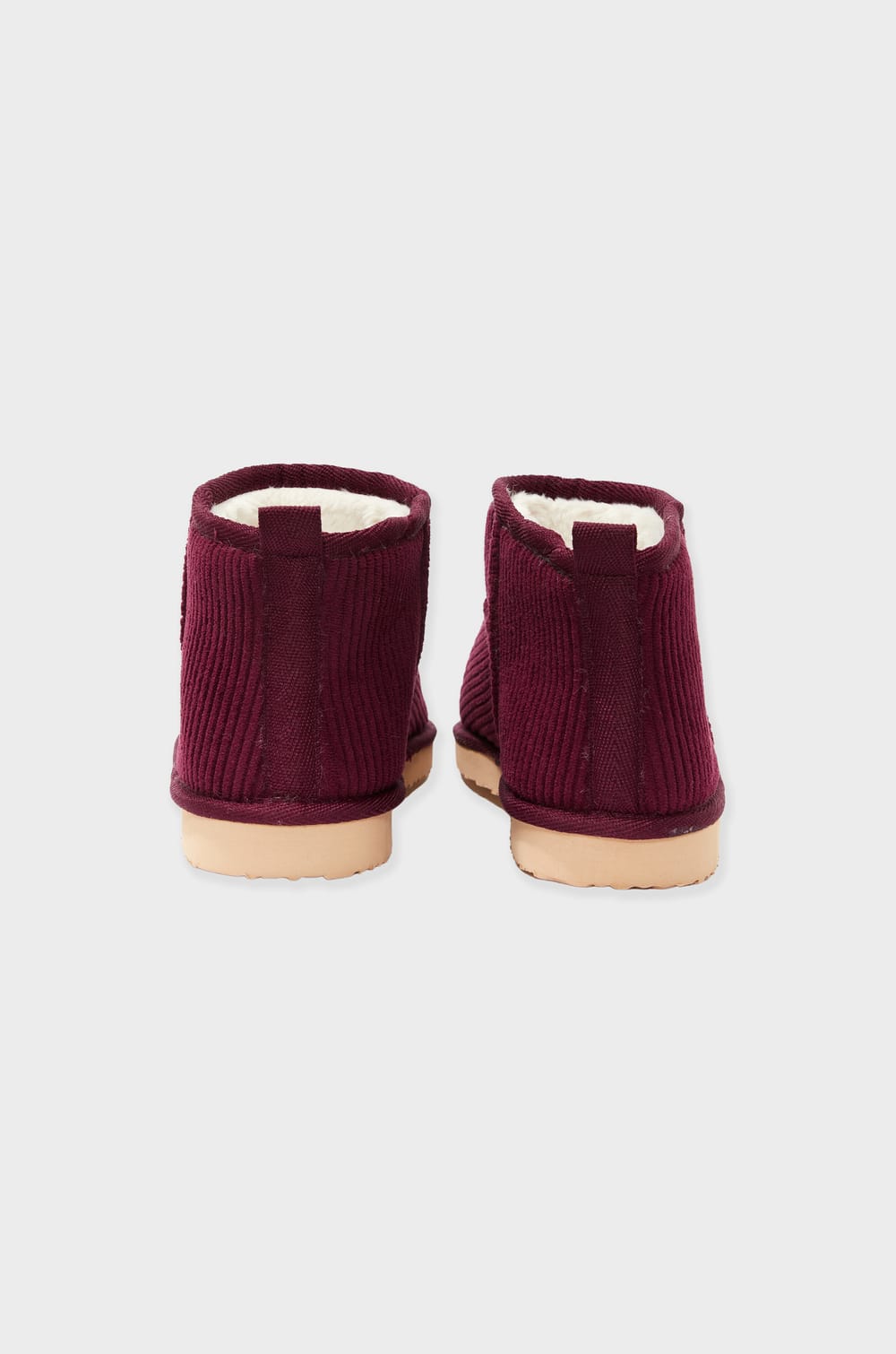 Chaussons bottines effet velours;${refinementColor}
