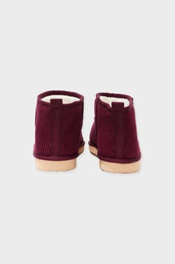 Chaussons bottines effet velours;${refinementColor}