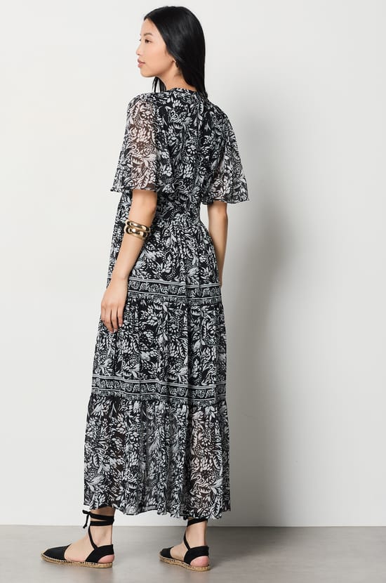 Floral Long Dress;${refinementColor}